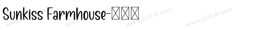 Sunkiss Farmhouse字体转换